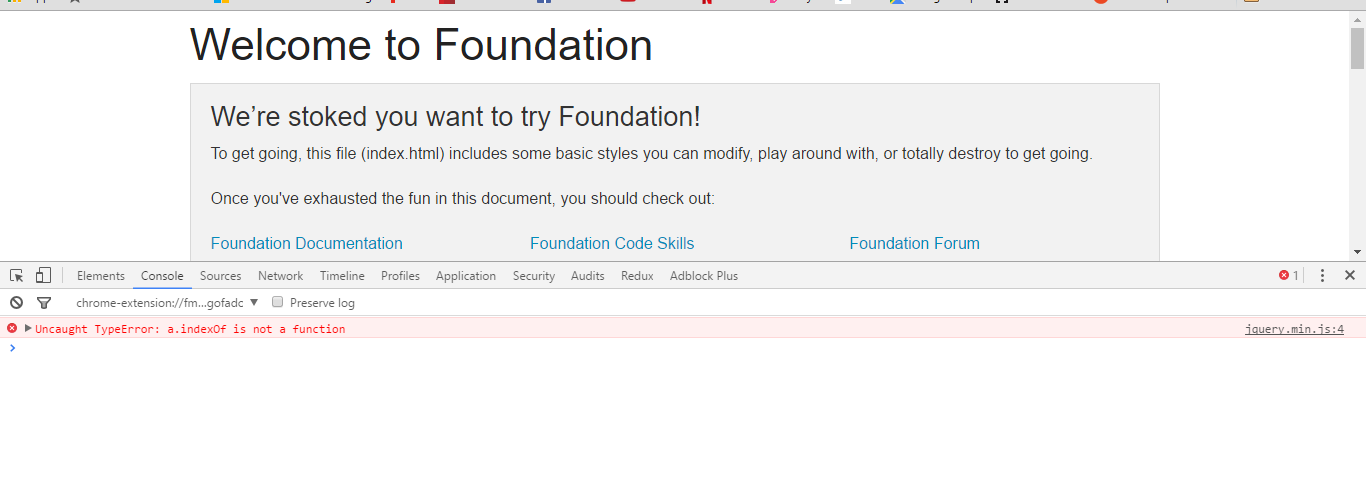 Uncaught exception undefined. Консоль ошибок Error. INDEXOF js. Google Foundation проект. Is not a function js.